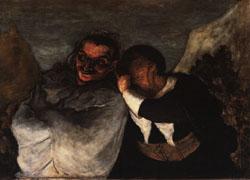 Honore  Daumier Crispin and Scapin Germany oil painting art